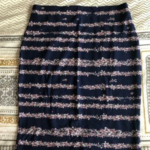 Stretchy floral pencil skirt XL